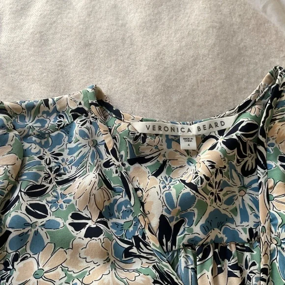 Veronica Beard Riggins Ashlynn Blue Floral mini dress - Picture 10 of 10